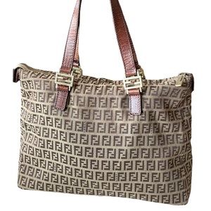 FENDI Classic Zucchino Monogram Tote Bag